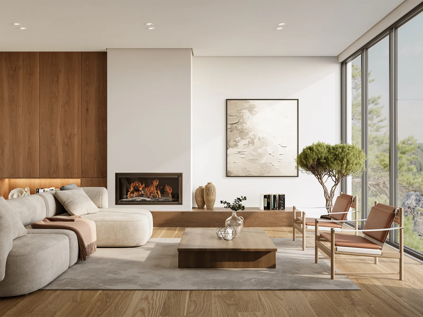 Warm neutral interior paint color inspiration