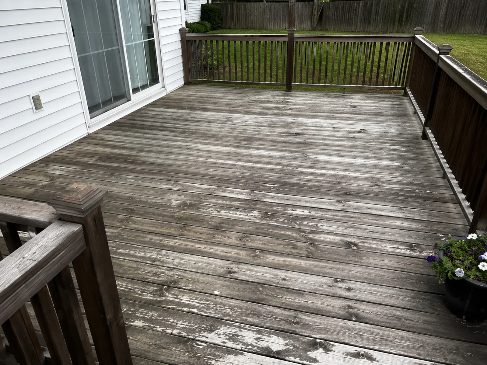 Interior room representing surface condition before finishing