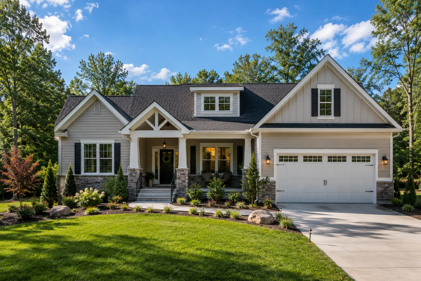 Freshly painted city-area home